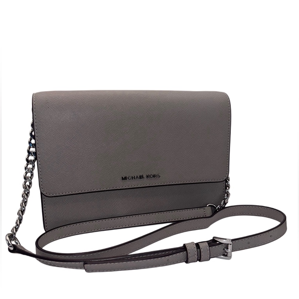 Michael Kors Crossbody Saffiano Leather Inside two sections  & zippered section